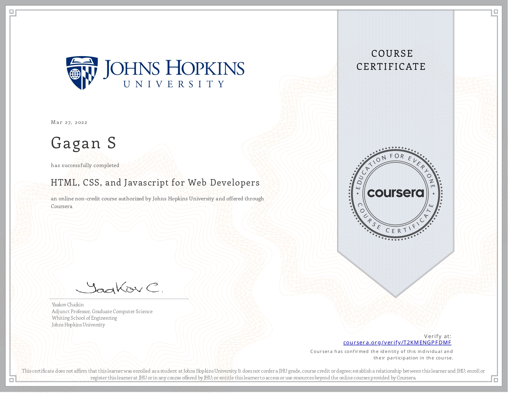 HTML, CSS and JS for Web Developers